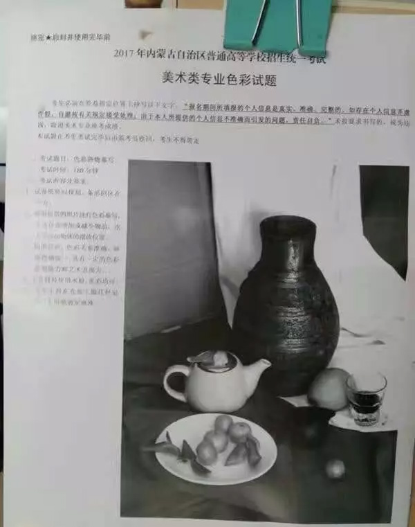 2017年內蒙古美術聯考色彩考題.jpg