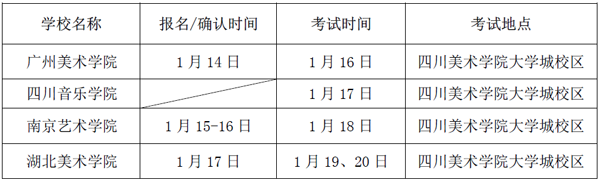 2017年外省高校在四川美院設點考試時間表.png