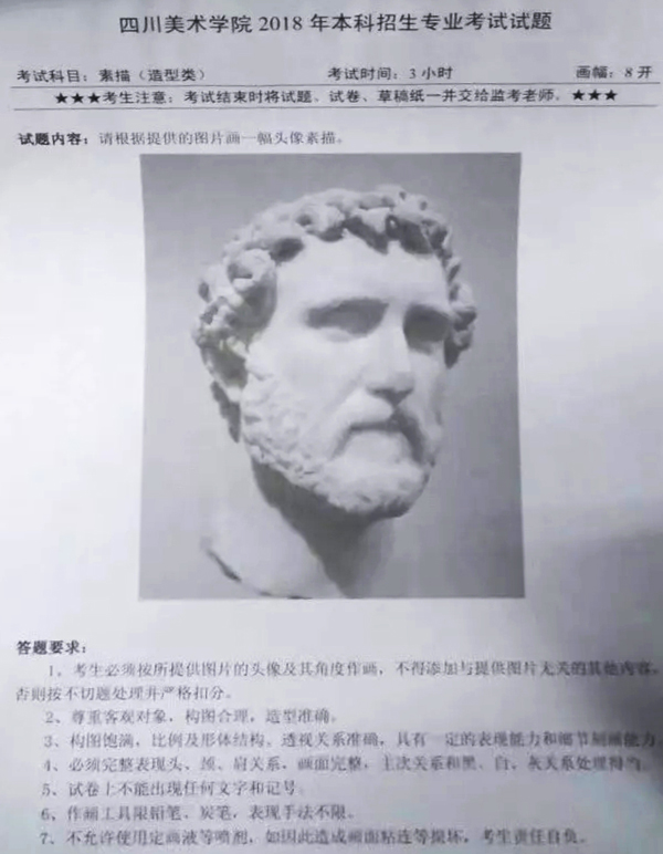 2018年四川美術學院造型類校考素描考題(貴州考點).jpg