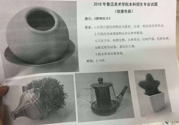 2018年魯迅美術學院設計類?？紕撘馍士碱}(省外考生).png